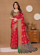 Popular Saree in Red Colour